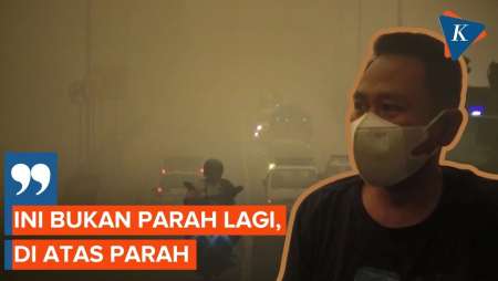 Derita Warga Palangka Raya Dikepung Kabut Asap Karhutla: Kepala Pusing, Mata Perih...