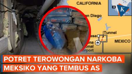 Terowongan Narkoba Meksiko Tembus AS! Panjang Hampir 600 Meter Dan Ada Lift