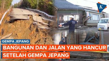 Penampakan Wilayah yang Hancur Setelah Gempa Jepang yang Mematikan