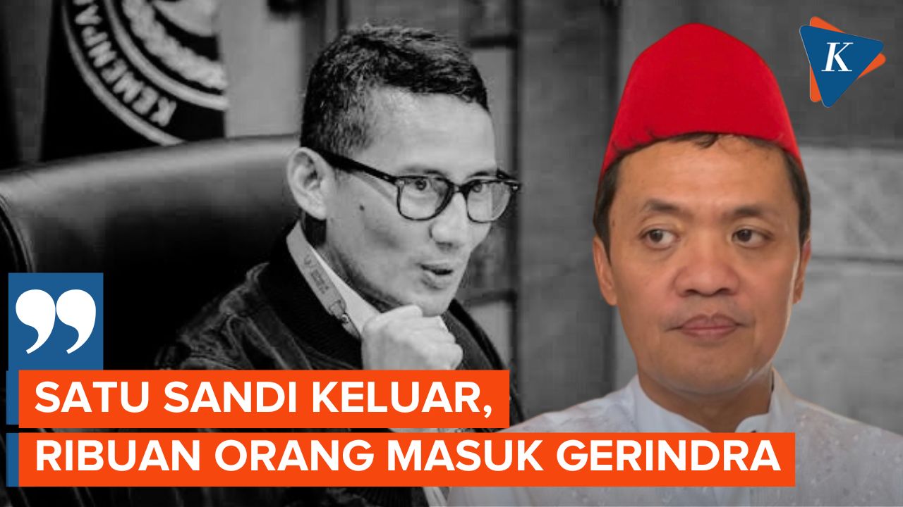 Sandiaga Uno Pamit Pindah Partai, Gerindra Mengaku Tak Sedih