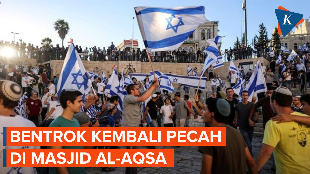 Pawai Bendera Israel Kembali Digelar di Yerusalem, Bentrokan Meletus di Kompleks Al-Aqsa