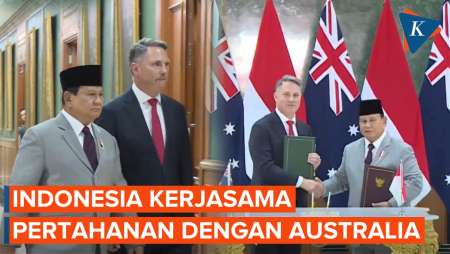 Prabowo Teken Perjanjian Pertahanan dengan Wakil PM Australia