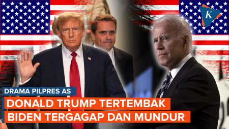 Rentetan Drama Pilpres AS: Trump Tertembak, Biden Mundur Usai Tergagap dalam Debat