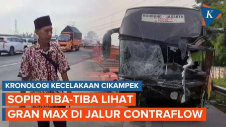 Sopir Bus di Kecelakaan Cikampek Tiba-tiba Lihat Gran Max di Jalur Contraflow