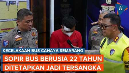 Sopir Bus Cahaya Ditetapkan Jadi Tersangka Kecelakaan Bus Tol Semarang