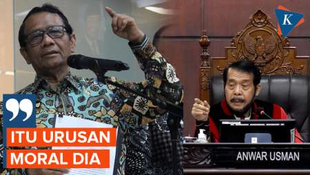 Soal Anwar Usman Didesak Mundur, Mahfud MD: Itu Urusan Moral Dia