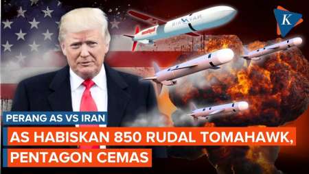 AS Sudah Habiskan 850 Rudal Tomahawk Selama Perang Iran, Pejabat Pentagon Ketar-ketir