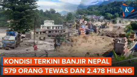 Kondisi Terkini Banjir Nepal, Kecepatan Air 150 Km Per Jam