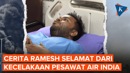 Jadi Satu-satunya Korban Selamat, Ramesh Lompat dari Pintu Darurat Saat Pesawat Air India Jatuh