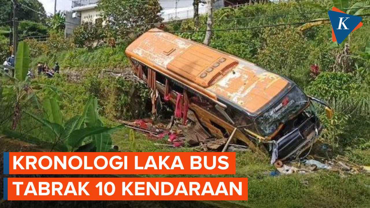 Kronologi Kecelakaan Bus Pariwisata Tabrak 10 Kendaraan di Taban Bali