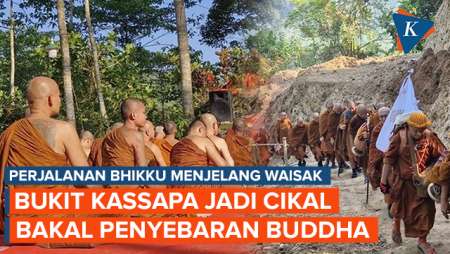 Alasan Bhikku Thudong Asal Thailand Mulai Jalan Kaki dari Semarang