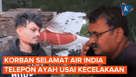 Korban Selamat Pesawat Air India Sempat Telepon Ayahnya Usai Kecelakaan, Saudara Sebut Keajaiban