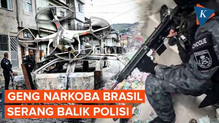 Geng Narkoba Brasil Kerahkan Drone Untuk Serang Balik Polisi