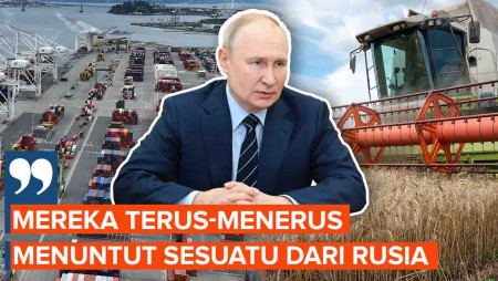 Cabut Kesepakatan Ekspor Biji-Bijian, Putin Tuduh Barat Merusak Perjanjian