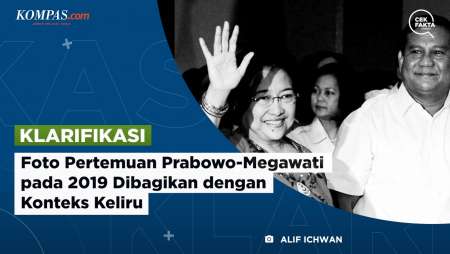 [KLARIFIKASI] Foto Pertemuan Prabowo-Megawati pada 2019 Dibagikan dengan Konteks Keliru