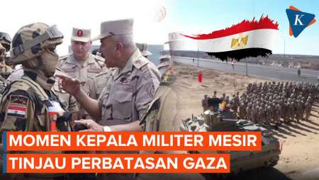 Momen Kepala Staf Angkatan Bersenjata Mesir ke Perbatasan Gaza, Ada…