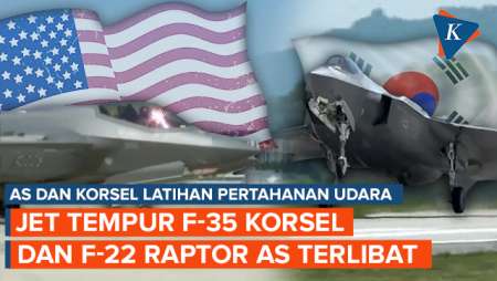 AS-Korsel Latihan Bersama Hadapi Ancaman Nuklir Korut, F-35 dan F22 Raptor Unjuk Gigi