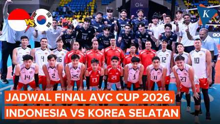 Jadwal Final AVC Cup 2026 Indonesia Vs Korea Selatan, Malam Ini Pukul 20.30 WIB!