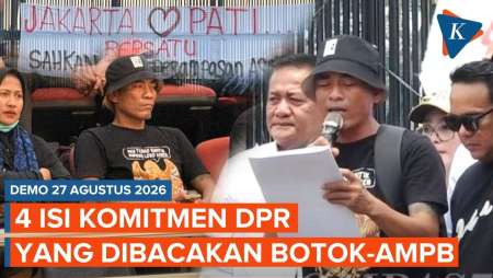Momen Botok Bacakan Isi Komitmen Pimpinan DPR Soal RUU Perampasan Aset