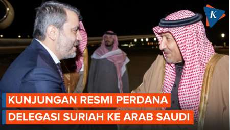 Momen Kunjungan Resmi Perdana Pemerintah Baru Suriah ke Arab Saudi