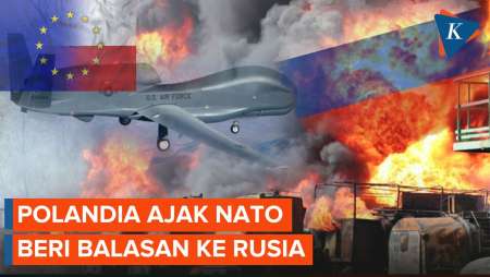 Polandia Ajak NATO Balas Serangan Drone Rusia