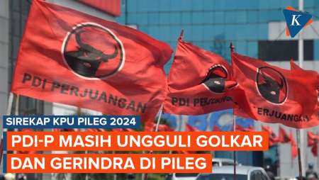 Sirekap KPU Pileg 2024 Data 51 Persen: PDI-P Teratas, Golkar Ungguli Gerindra