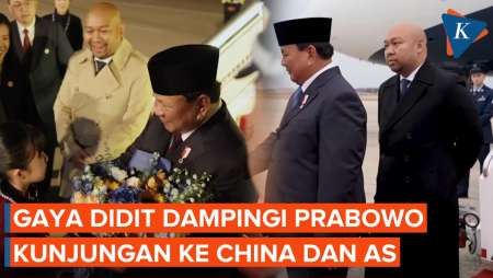 Gaya Didit Dampingi Prabowo ke China dan AS, Kenakan Coat Beda Warna