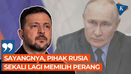 Putin Tolak Bertemu, Zelensky: Rusia Sekali Lagi Pilih Perang!