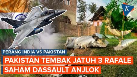 Pesawat Tempur Rafale India Ditembak Jatuh Pakistan, Saham Dassault Anjlok