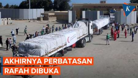 Gerbang Rafah Dibuka, Bantuan Mulai Mengalir ke Gaza