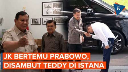 Jusuf Kalla Temui Prabowo, Disambut Seskab Teddy Di Istana