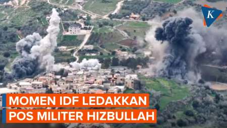 Detik-detik Israel Ledakkan Gedung-gedung Hizbullah, Sasar Infrastruktur Militer