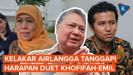 Respons Airlangga soal Wacana Duet Khofifah-Emil pada Pilkada Jatim 2024