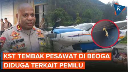 Berulah Lagi, KST Tembaki Pesawat Saat Mendarat di Beoga