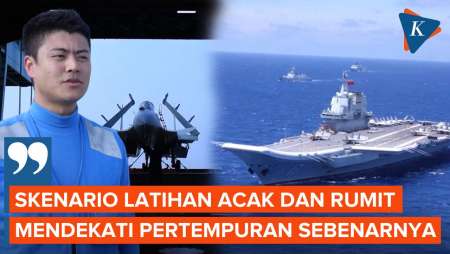 Simulasi Tempur Kapal Induk Shandong, China Uji Kesiapan Awak Militer