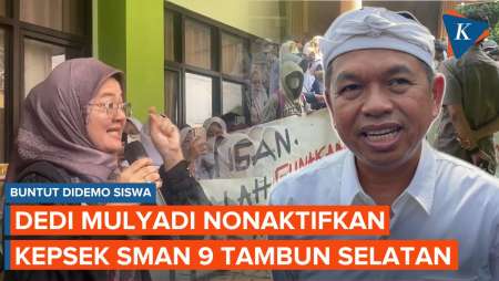 Dedi Mulyadi Nonaktifkan Kepsek SMAN 9 Tambun Selatan yang Didemo Siswanya