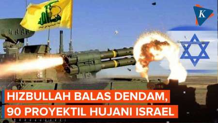 Hizbullah Hujani Israel dengan 90 Proyektil Senjata, Balas Kematian Komandannya