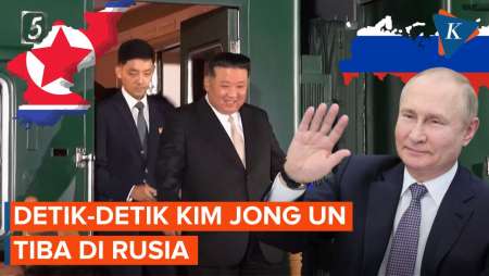 Detik-detik Kim Jong Un Tiba di Rusia, Siap Bertemu Putin