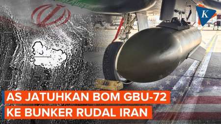 AS Jatuhkan Bom GBU-72 Seberat 2,5 Ton Ke Bunker Rudal Iran Dekat Selat Hormuz