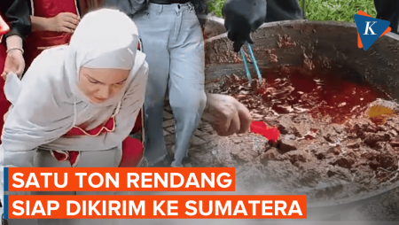 Solidaritas Untuk Sumatera, Satu Ton Rendang Siap Dikirim Untuk Korban Banjir