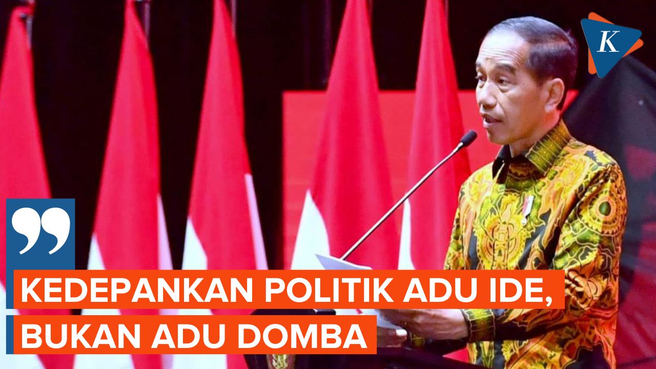 Jokowi Minta Pemilu 2024 Kedepankan Politik Adu Ide, Bukan Adu Domba