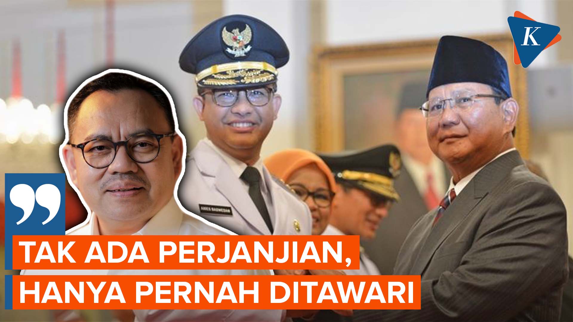 Sudirman Said Sebut Tak Ada Perjanjian Politik Prabowo dan Anies