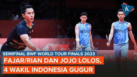 Hasil BWF World Tour Finals 2023 FajarRian Juara Grup, 2 Kemenangan Ginting Tak Cukup