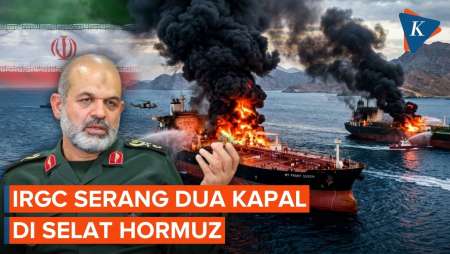 IRGC Disebut Tembakkan Dua Rudal Ke Kapal Di Selat Hormuz
