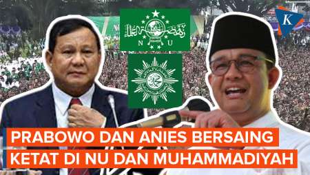 Survei LSI: Elektabilitas Prabowo Unggul di NU, Anies di Muhammadiyah