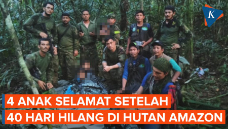  4 Anak Ditemukan Selamat Setelah 40 Hari Hilang di Hutan Amazon karena Kecelakaan Pesawat