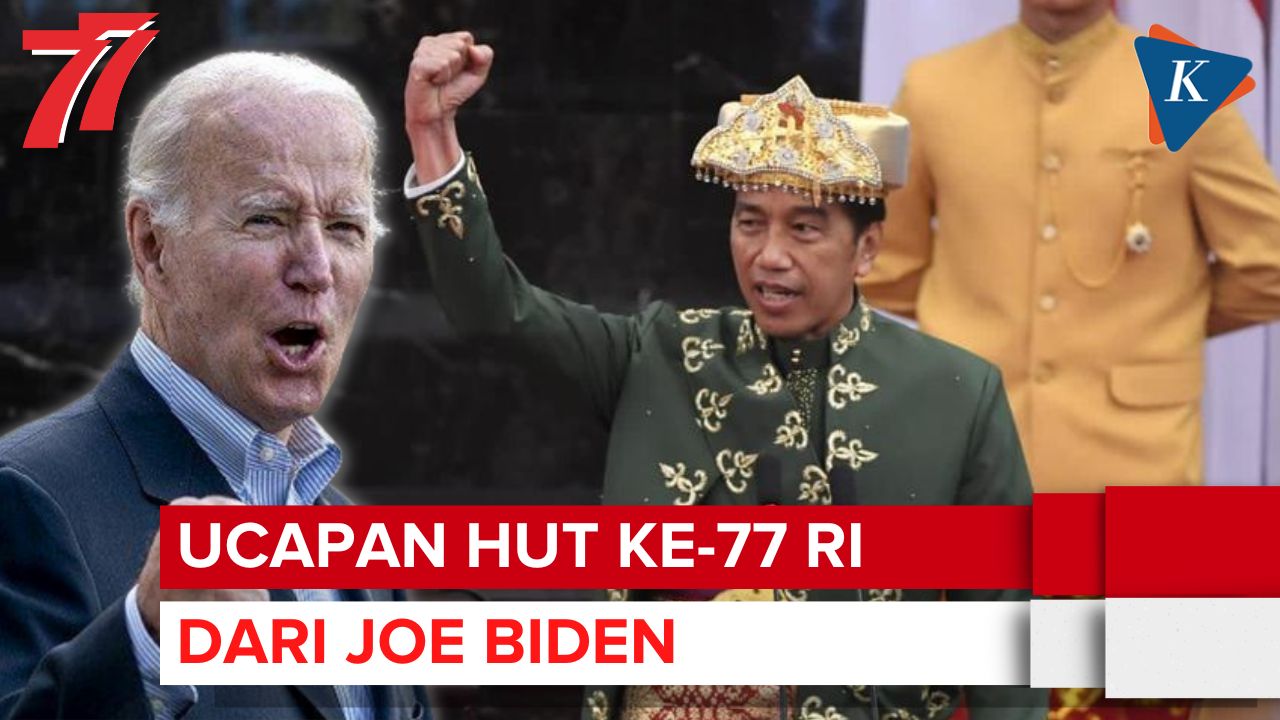 Ucapan Selamat HUT Ke-77 RI dari Joe Biden untuk Jokowi