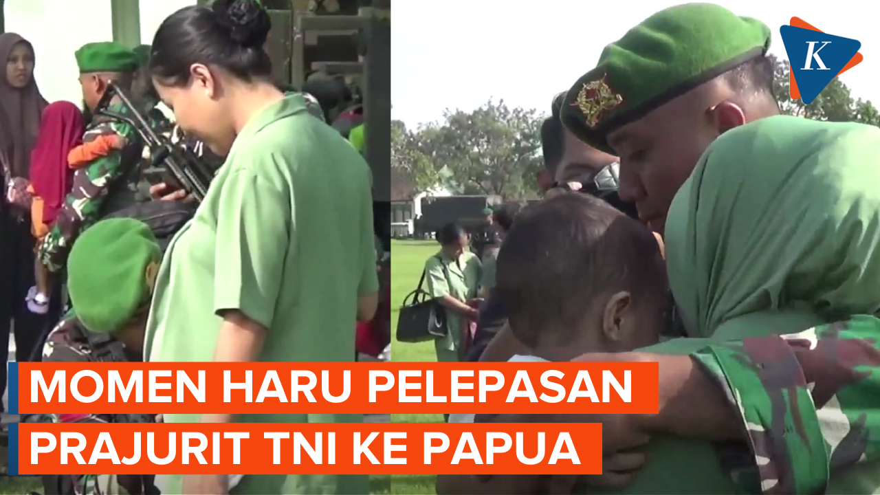 Suasana Haru Istri dan Keluarga saat Para Prajurit TNI Ditugaskan ke Papua