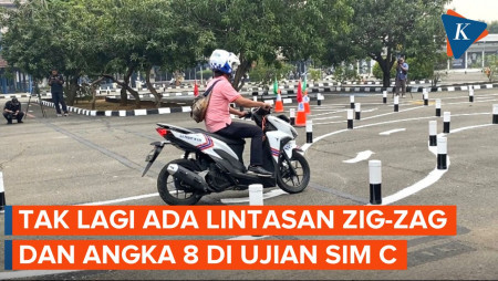 Penampakan Sirkuit Ujian SIM C Terbaru, Tanpa Lintasan Zig-zag dan Angka 8