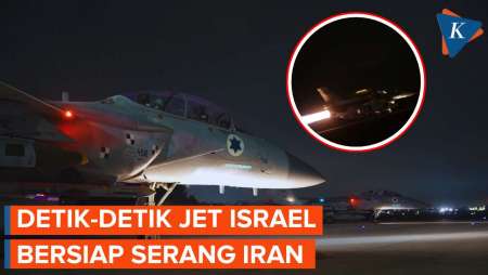 Detik-detik Jet  Tempur Israel Lepas Landas di Tengah Serangan ke Iran